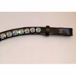 Döbert Pannband färg crystal aurore boreale/ sten XL läder svart