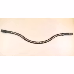 Döbert Pannband färg kristall/sten XL svart läder