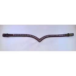 Döbert Pannband färg violet/sten XL läder brun