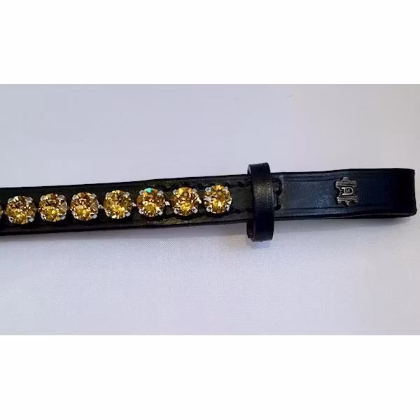 Döbert Pannband färg light tapaz/sten XL svart läder