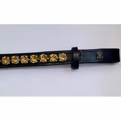 Döbert Pannband färg light tapaz/sten XL svart läder
