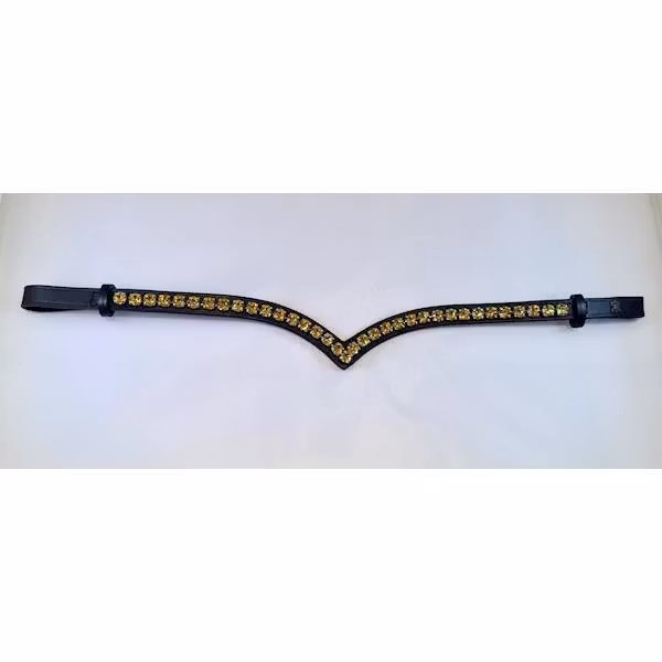 Döbert Pannband färg light tapaz/sten XL svart läder