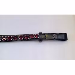 Döbert Pannband färg Amethyst/sten XL svart läder