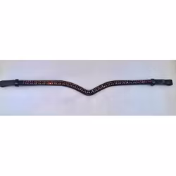 Döbert Pannband färg Amethyst/sten XL svart läder