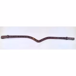 Döbert Pannband färg Amethyst/sten XL brunt läder