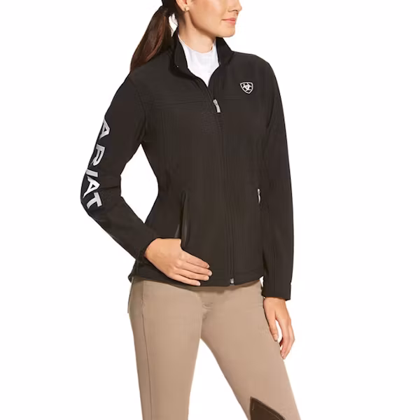 Ariat Nya Team Softshell jacka svart vind & vattentålig.