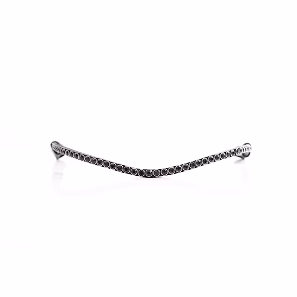 Finesse pannband svart swarovski sten svart.