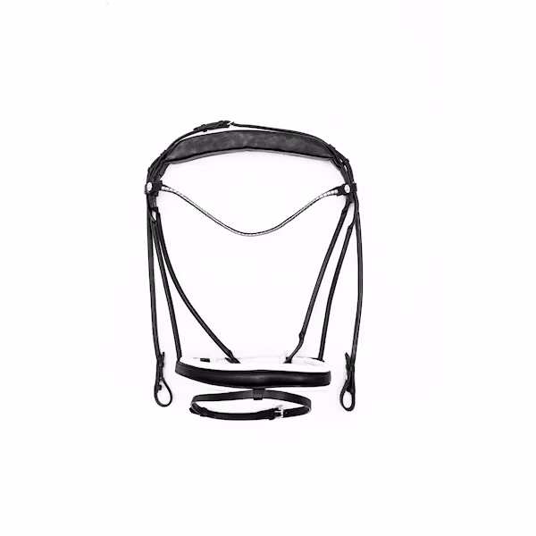 Finesse Träns bridle Svart/Vit.