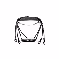Finesse Kandar bridle Svart/Vit lack