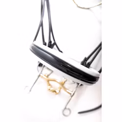 Finesse Kandar bridle Svart/Vit lack