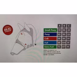 Shires flugmask med öron och nos