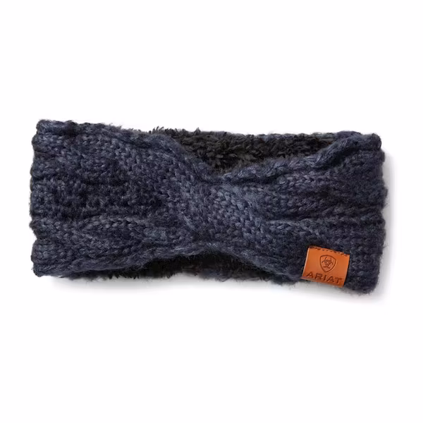 Ariat Cable pannband navy