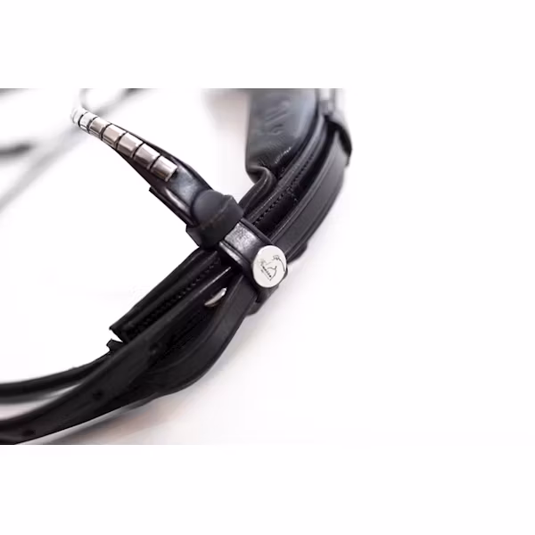 Finesse Träns bridle svart , svart/brun nosgrimma