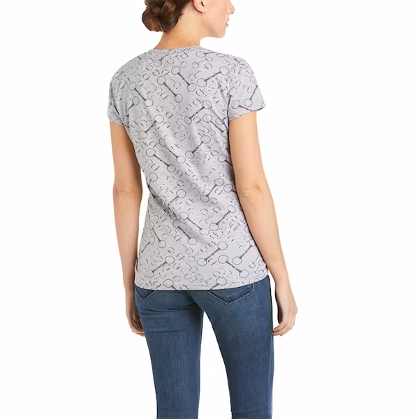 Ariat Snaffle ss top grå Stl S