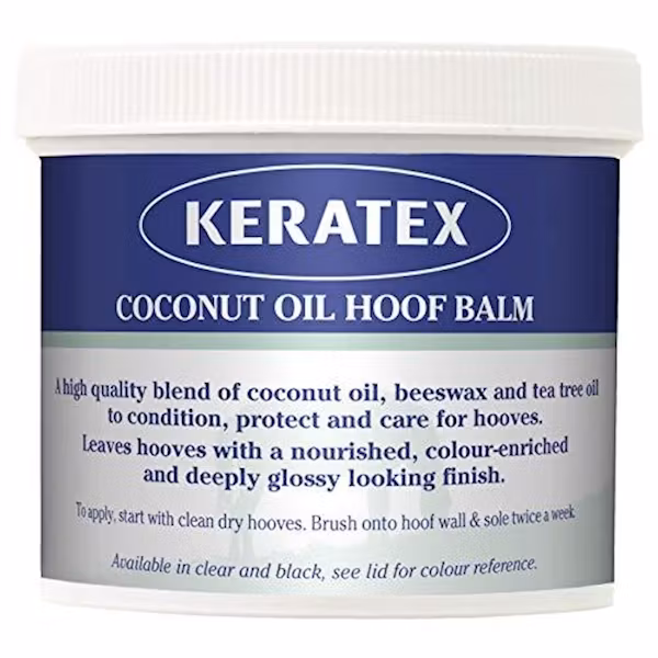 Keratex Coconut Oil Hoof Balm 400g transparant.