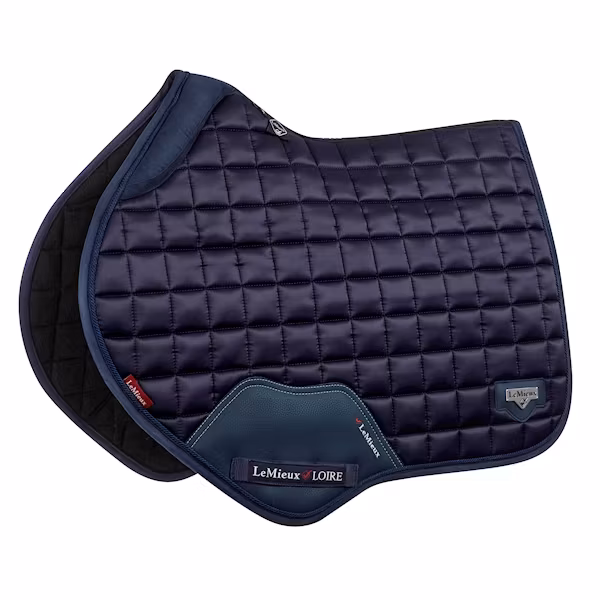 Lemieux Loire memory satin dressyr,hopp navy full.