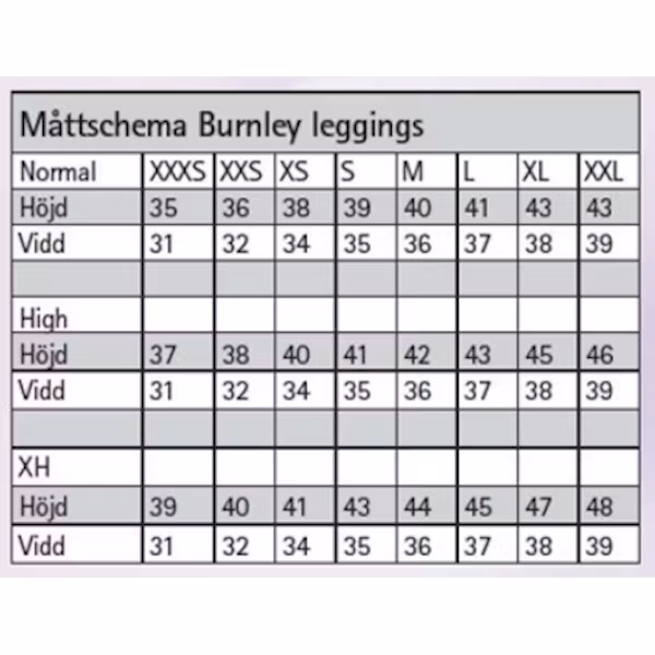Burnley Leggings svart