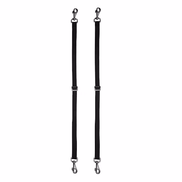 HKM Elastic bensnäre svart 1par