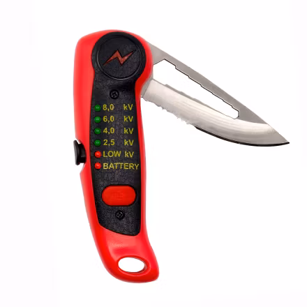 Hansbo Stängseltestare med kniv och bultspännare.