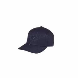 Pikeur bomulls keps med Lurex-brodyr navy