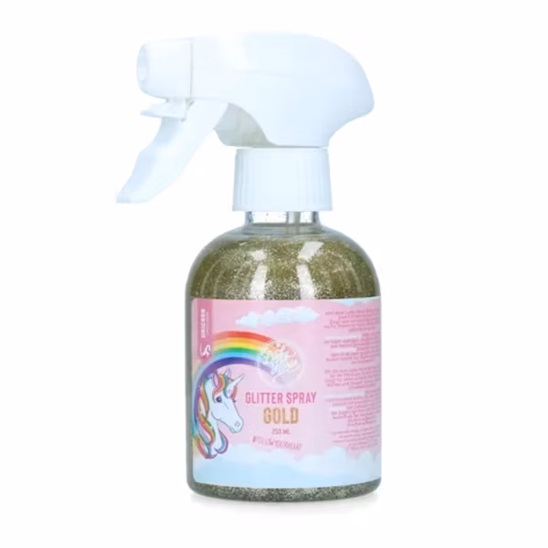 Lucky Horse Unicorn glitter spray silver,guld,rosa,grön. 250ml