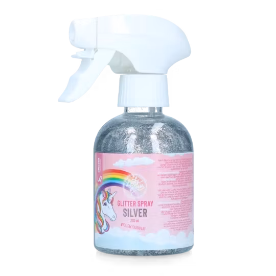 Lucky Horse Unicorn glitter spray silver,guld,rosa,grön. 250ml