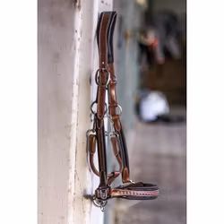 Penelope Leather grimma brun & svart full