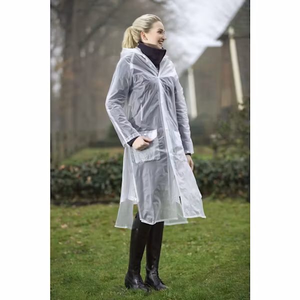 HKM Regnkappa transparent XS-XXL