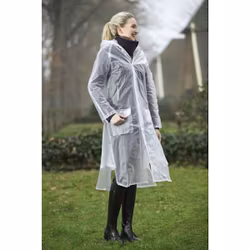 HKM Regnkappa transparent XS-XXL