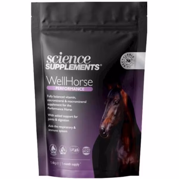 Science WellHorse Performance Mineralfoder- Komplett vitamin, mineralfoder 1,4kg