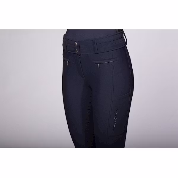 Schockemöhle vinterridbyxa Heather hel grip true navy