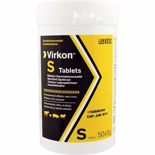 Virkon S Desinfektionsmedel tablett 50x5g