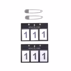 Kingsland Classic nummerlapp blå 3 siffror blå 1-pack (ej 2 enligt bild)