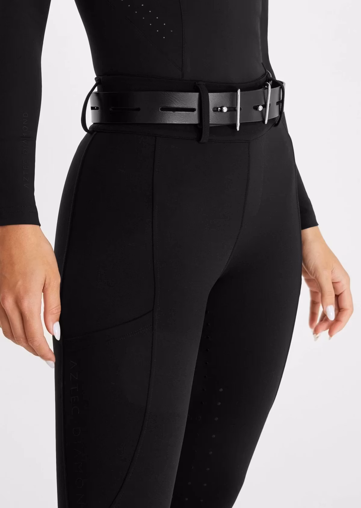 Aztec Diamond Compression Breeches Vinter Full Seat svart