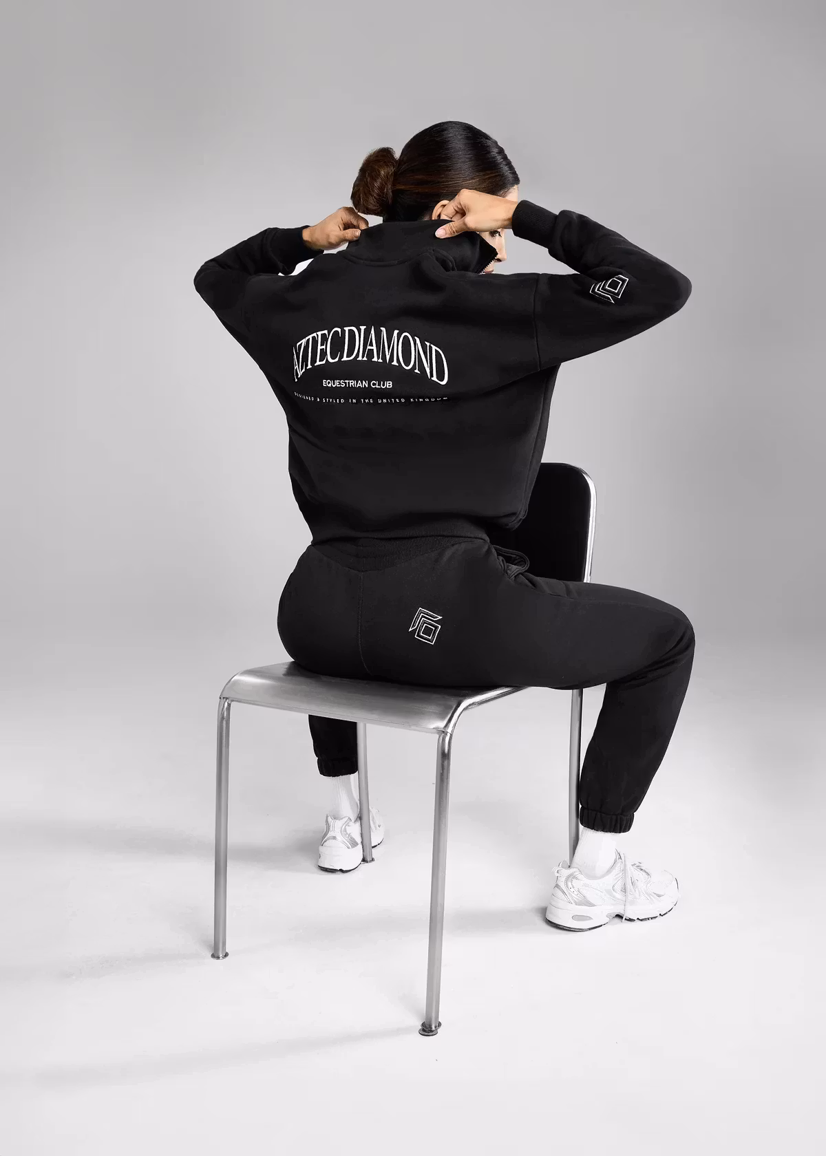 Aztec Diamond EQ club half zip sweater svart