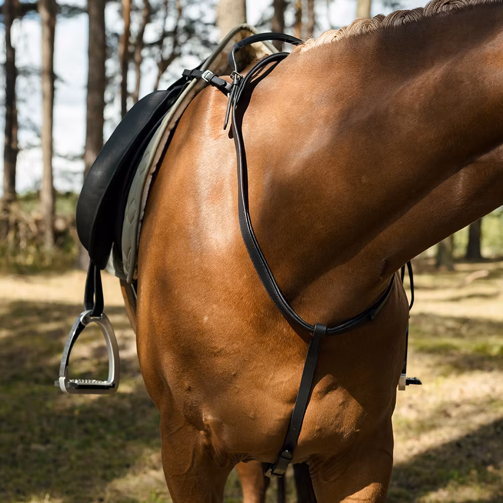 Hansbo Halsrem med handtag brun och svart