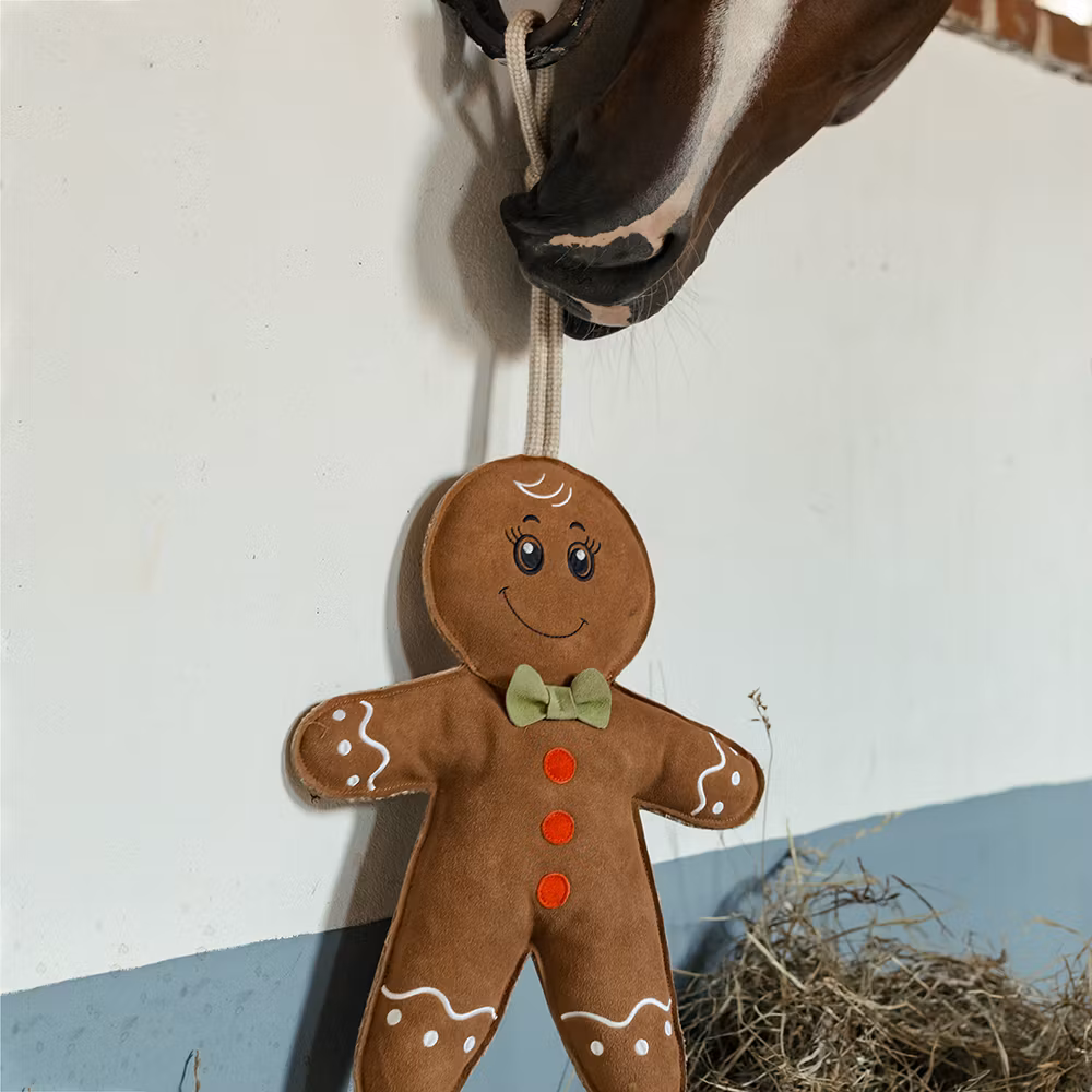 Hansbo Hästleksak Pepparkaksgubbe i Mocka