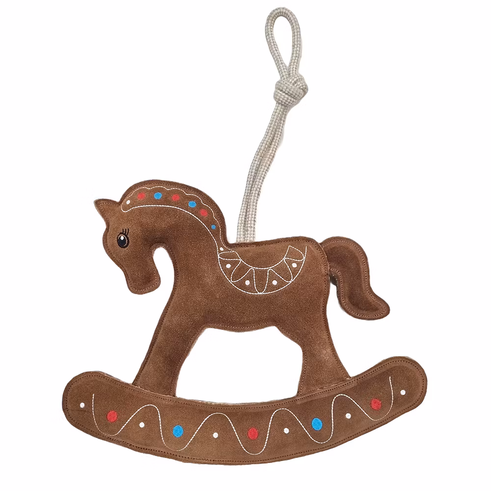 Hansbo Hästleksak Pepparkakshäst i Mocka