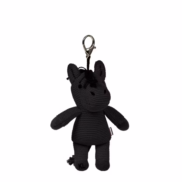 KLMonty Knitted Horse Teddy brun och svart