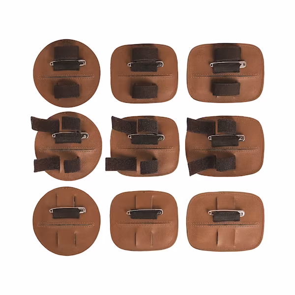 Lippo Nummerlapp läder rund 3 färger