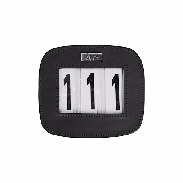 Lippo Nummerlapp läder rektangulär 3 färger