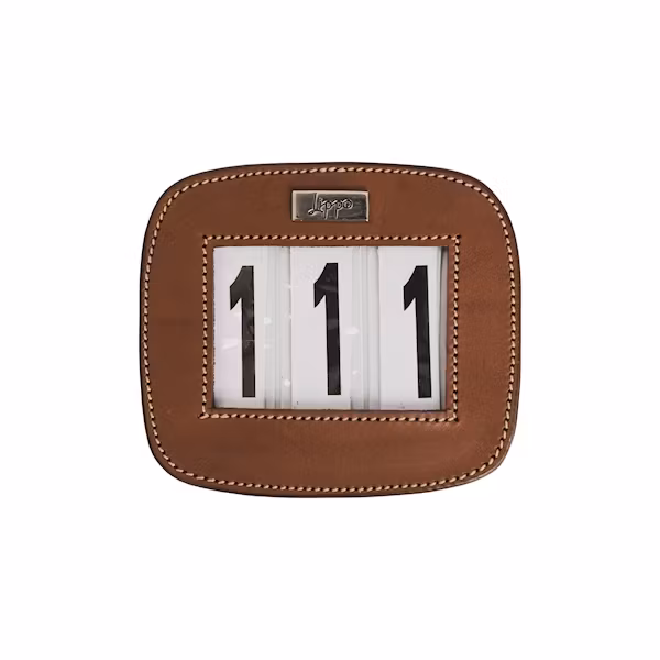 Lippo Nummerlapp läder rektangulär 3 färger