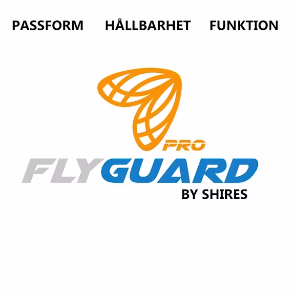 FlyGuard Flughuva med Öron och Pannluggshål, Black/Grey Full