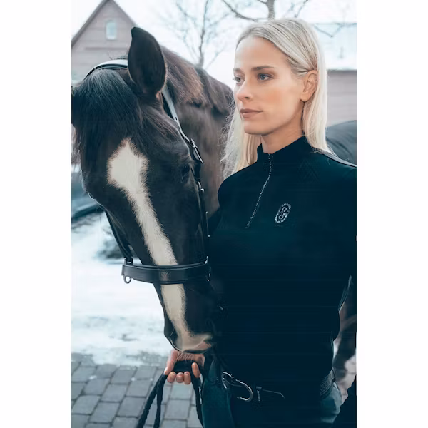 Pikeur Zip rip funktion tröja svart
