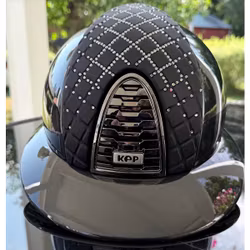 Kep Shine black Milano Satin Street  black/crystal silvernight grind Mirror, hakband svart stl M