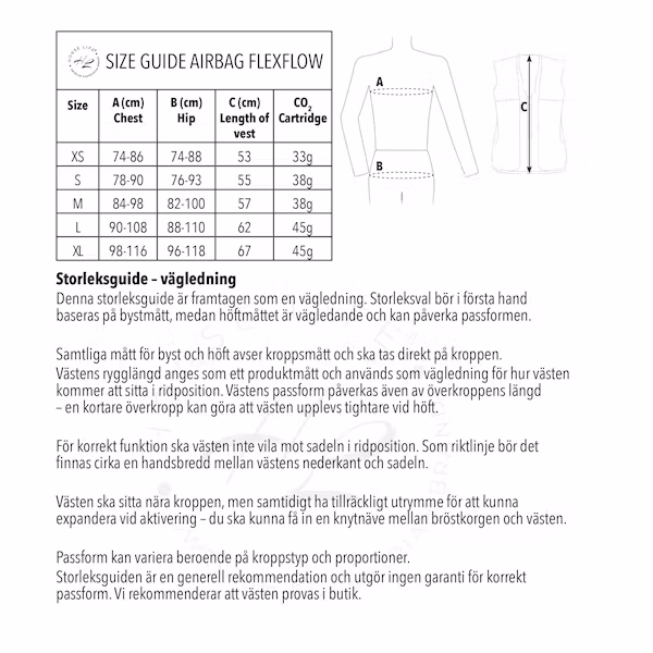 Horse life Airbag Flexflow säkerhetsväst svart