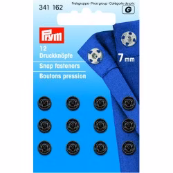 Trykknapp 7mm sort