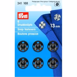 Trykknapp 13mm sort