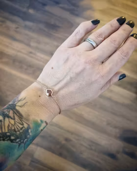 Copper Leaf - 18K Safirarmband