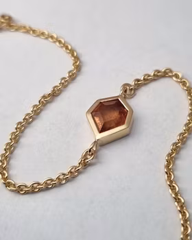 Copper Leaf - 18K Safirarmband